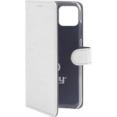 Celly Etui Portefeuille iPhone 11 Wally Blanc