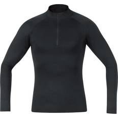 Gore Bike-Wear Camiseta Interior Wear Thermo Con Cremallera Manga Larga Negro - Black