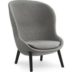 Grau - Schwarz Loungestühle Normann Copenhagen Hyg High Loungestuhl 107.5cm