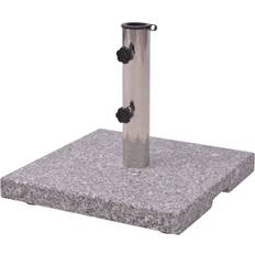 Gris Parasols et Accessoires vidaXL Granite Parasol Base Umbrella Holder 44 lb 20kg