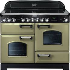 110cm - Convection/ Fan Oven Ceramic Cookers Rangemaster CDL110ECOG/C Classic Deluxe 110cm Electric Olive Green