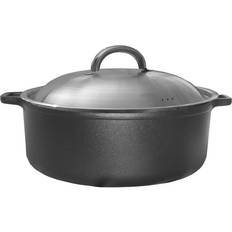 6 L - Gjutjärn Grytor Ronneby Bruk Maestro Cuisine Round med lock 6 L 28 cm