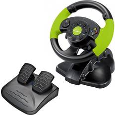 High Octane Steering Wheel - Black/Green
