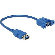 Kablar DeLock USB A - USB A (panel) F-F 3.0 0.2m
