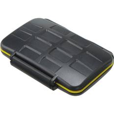JJC MC-XQDCF5 Water-resistant Anti-shock XQD CF Card Case Camera Memory Card Holder Storage Protector Cover For 3XQD 2CF Cards