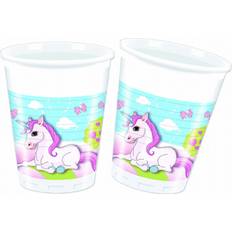 200.0 ml Plastikkrus Procos Plastic Cup Unicorn 8-pack