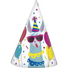 Birthdays Party Hats Unique Party Masks And Party Hats Llama 8-pack