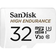 MicroSDHC Geheugenkaarten SanDisk High Endurance microSDHC Class 10 UHS-I U3 V30 100/40MB/s 32GB +Adapter