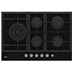 75 cm - Noir Plaques de cuisson encastrables Beko Plaque De Cuisson À Gaz 7718086717