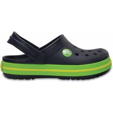 Crocs Kid's Crocband II Clog - Navy/Volt Green