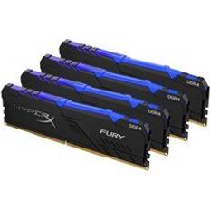 HyperX 64 GB RAM Memory HyperX Fury RGB DDR4 3200MHz 4x16GB (HX432C16FB3AK4/64)