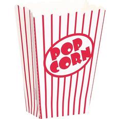 Birthdays Popcorn Boxes Unique Party Popcorn Box Red/White 8-pack