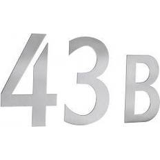 Steel Facade Numbers Beslagsboden Brushed Stainless Steel Mailbox Number 4