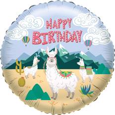 Animal Text & Theme Balloons Foil Ballon Happy Birhday Llama