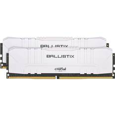 Crucial memoria kit 16 gb (2x8 gb) ddr4 3000 ballistix white cl15
