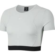 Nike Pro AeroAdapt Crop Top Women - Photon Dust/Black/Metallic Silver