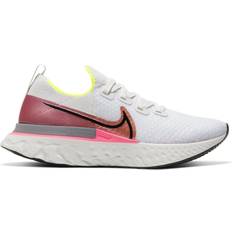 Nike React Infinity Run Flyknit W - Platinum Tint/Pink Blast/Total Orange/Black