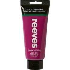 Reeves Acrylic Paint Rose Red 200ml