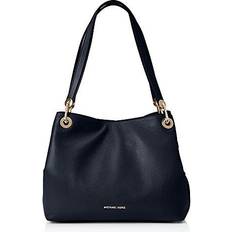 Michael Kors Schwarz Taschen Michael Kors Raven Large Leather Shoulder Bag - Black