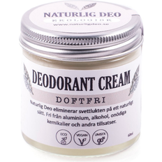 Oparfymerade Deodoranter Naturlig Deo Ekologisk Deo Cream Doftfri 60ml