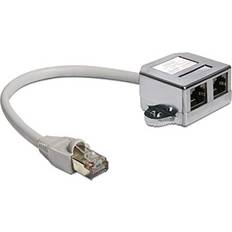 Ethernet splitter DeLock RJ45-2xRJ45 M-F 0.2m