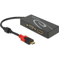 Usb c hdmi splitter DeLock Ferrite USB C-HDMI/VGA M-F 0.2m