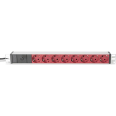 Red Power Strips Digitus DN-95410-R 8-way 2m