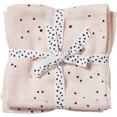 Goedkoop Babydekens Done By Deer Dreamy Dots washandje 2-pack Blue