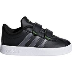 adidas Infant VL Court 2.0 - Core Black/Grey Five/Hi-Res Yellow