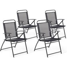 Beliani Livo 4-pack Chaise de jardin pour repas