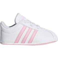 Adidas vl court 2.0 Barnskor adidas Infant VL Court 2.0 Laces - Cloud White/True Pink/Light Granite