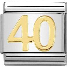 Nomination Composable Classic Link Number 40 Charm - Silver/Gold