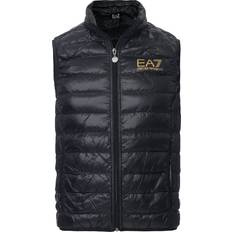 3XL - Slim Vests Emporio Armani EA7 Train Core Light Down Vest - Black/Gold