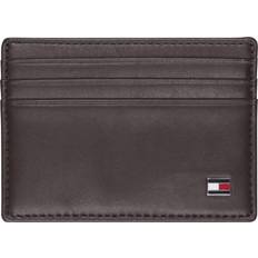 Tommy Hilfiger Card Cases Tommy Hilfiger Eton Leather Card Holder - Brown