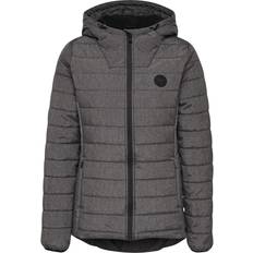 Dame - Grå - Quiltede jakker Hummel Heather Water Repellent Jacket - Black Melange