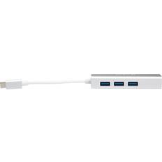 Iiglo USB C-3USB A/RJ45 3.0 M-F 0.3m