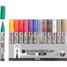 Stylos pour Verre et Porcelaine Glass and Porcelain Opaque 12pcs