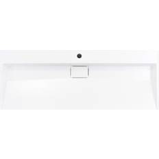 Da Banco Lavandini da bagno vidaXL Lavandino 120x46x11 cm Blocco In Marmo/Minerale Bianco