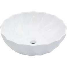 vidaXL Pesuallas 46 x 17 cm Keraaminen Valkoinen