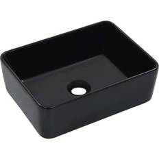 vidaXL Lavabo 40x30x13 cm Céramique Noir