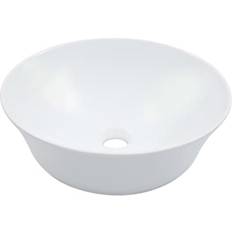 Lavabos de baño vidaXL Lavabo 41x12.5 cm Cerámica Blanco