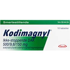 Acetylsalicylsyre Håndkøbsmedicin Kodimagnyl 500mg/9.6mg/150mg 10 stk Tablet