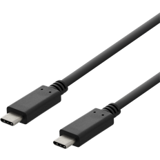 Deltaco USB C-USB C - USB-kabel Kablar Deltaco 3A USB C - USB C 2.0 M-M 2m