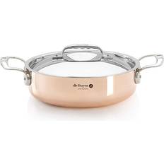 De Buyer Inocuivre Cast Stainless Steel Handles with lid 4.9 L 28 cm