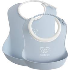 BabyBjörn Feeding Bib Set 2-pack Powder Blue