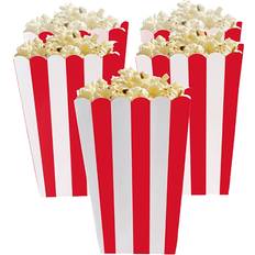 Red Popcorn Boxes Amscan Popcorn Box Red/White 5-pack