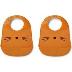 Food Bibs Liewood Tilda Silicon Bib 2-pack Cat