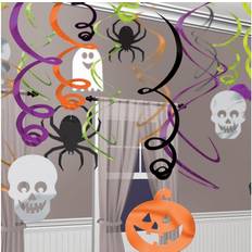 Folie Hvirvler Amscan Swirl Halloween Spiders 30-pack