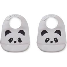 Liewood Tilda Silicone Bib 2-pack Panda Dumbo Grey