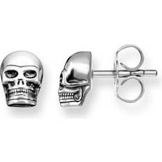 Thomas Sabo Rebel At Heart Skull Earrings - Silver